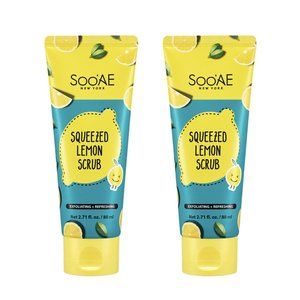 2x New Sealed Soo'AE Squeezed Lemon Scrub 2.71oz Exfoliating
